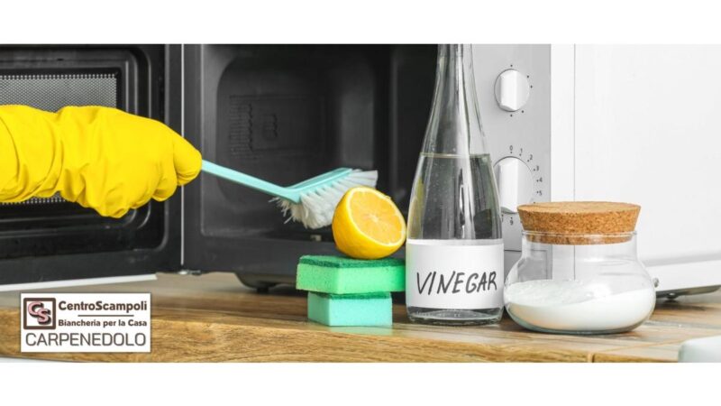 Donna pulisce un forno con un panno e detergente, seguendo una guida dettagliata per risultati perfetti.