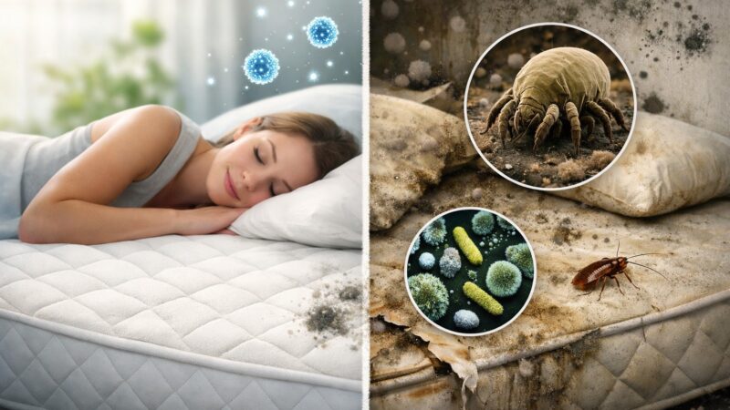 Perché un materasso apparentemente pulito può essere pericoloso per la tua salute